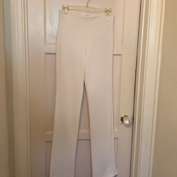 Y2K FREDERICK’S OF HOLLYWOOD WHITE SPANDEX PANT NEW SZ MEDIUM GO GO DANCER TALL - Picture 2 of 9